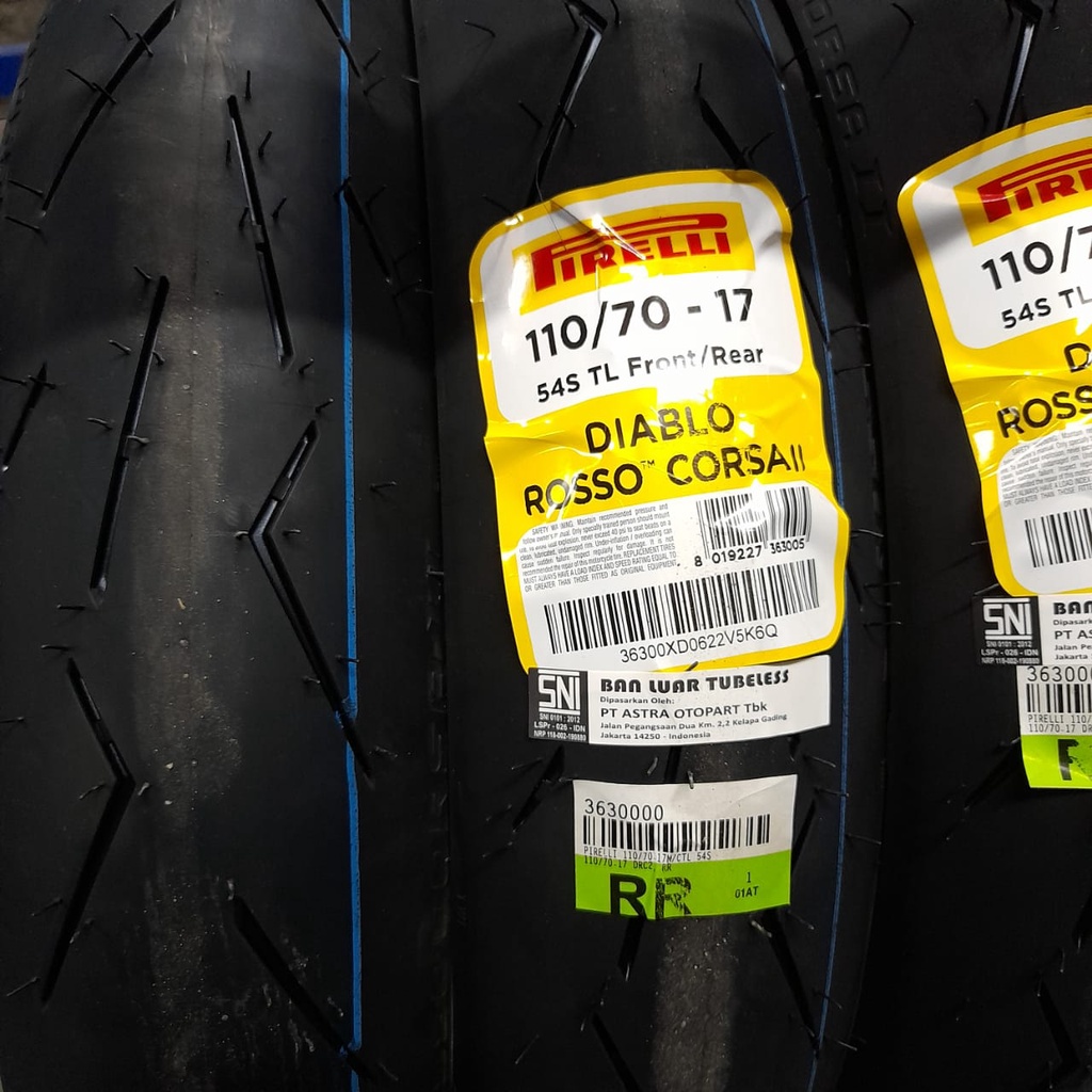 Ban motor sport Pirelli Diablo Rosso Corsa II 110 70 17 tubeless Corsa 2