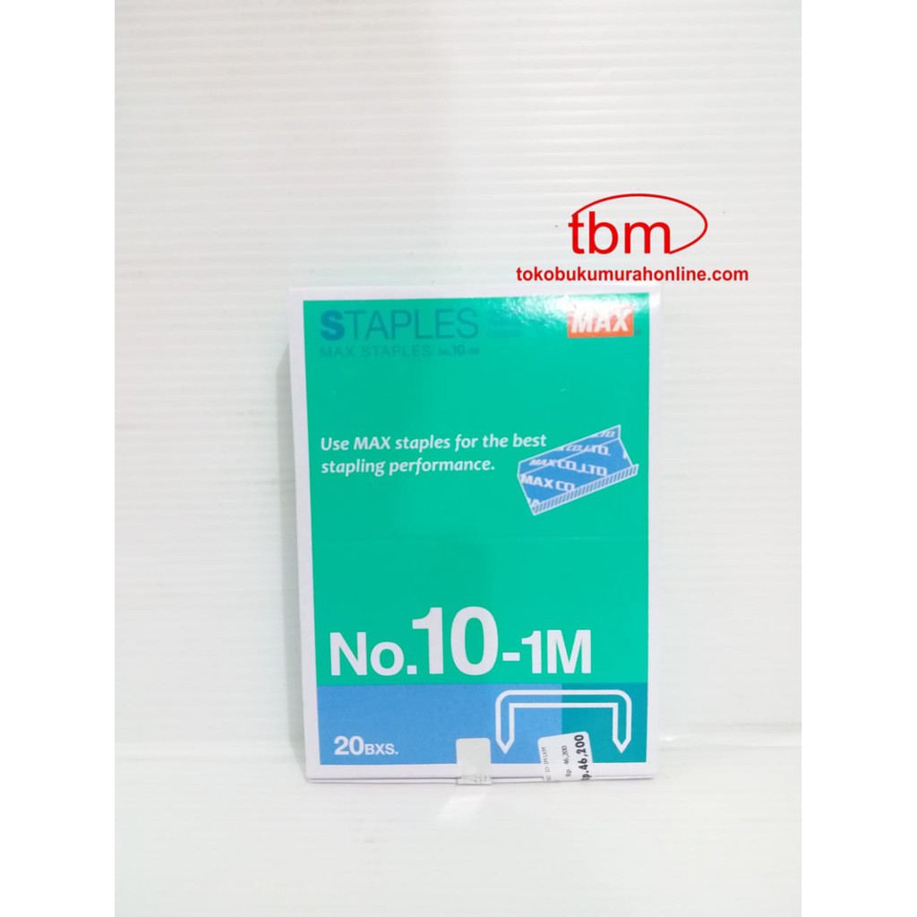 

TBMO - PACK REFILL STAPLES MAX NO. 10 PACK / ISI STAPLES KECIL / ISI STAPLES MAX NO. 10 ISI 20