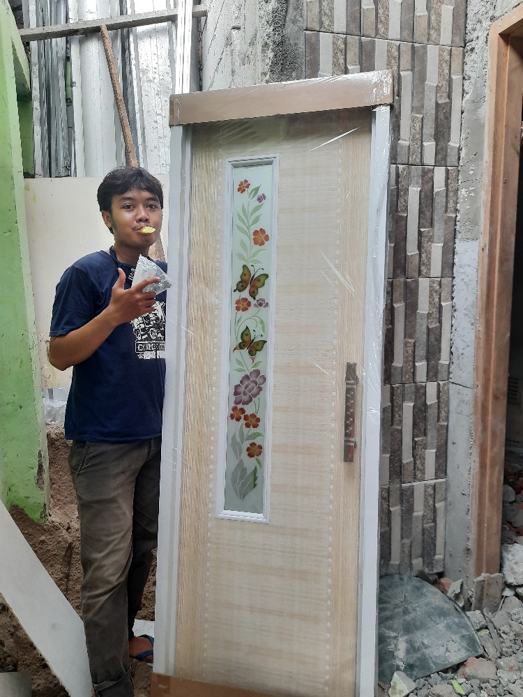 Pintu Kamar Mandi Plastik Pvc Minimalis Remi