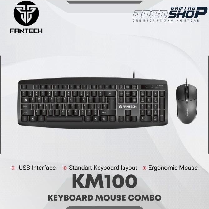 Fantech Keyboard Mouse KM100 Termurah