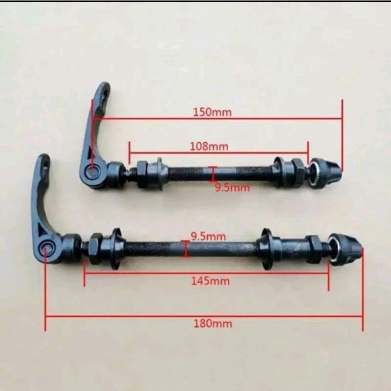 AS QR QUICK RELEASE SEPEDA TREK MUR HUB FREEHUB RODA SPEDADEPAN BELAKANG