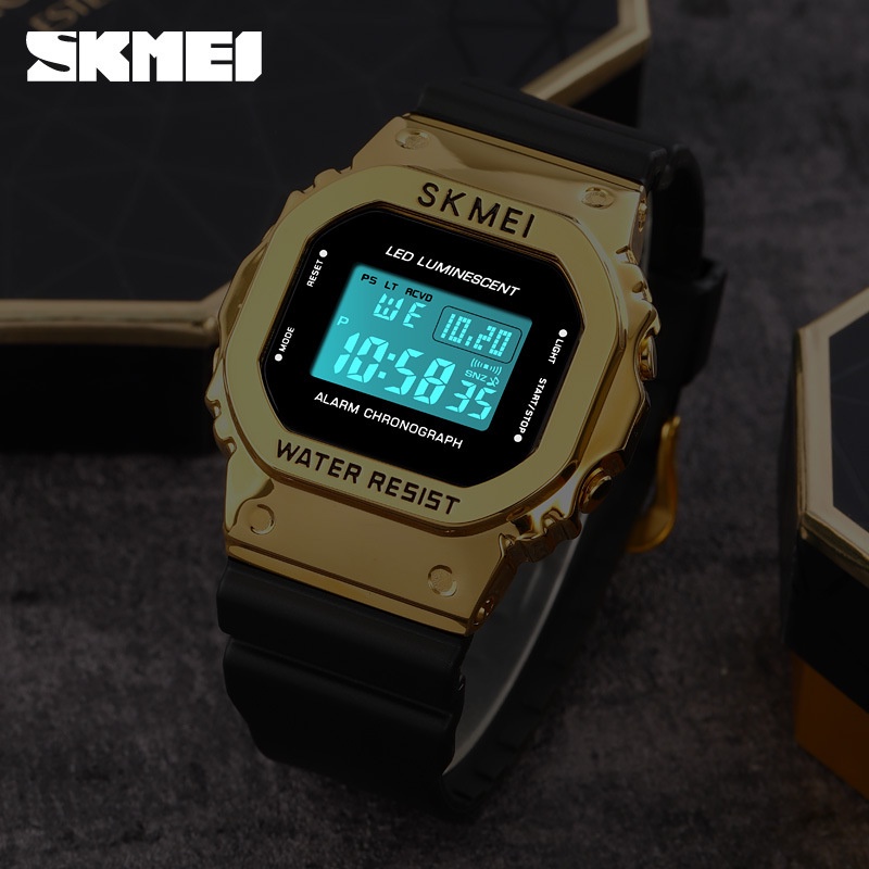 SKMEI 1851 Jam Tangan Wanita Pria Digital EL Backlight Sport Watch