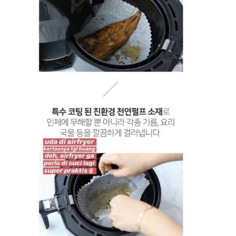 Cleanson Paper Foil Korean Paperfoil Airfryer oven microwave Kertas Microwave Korea