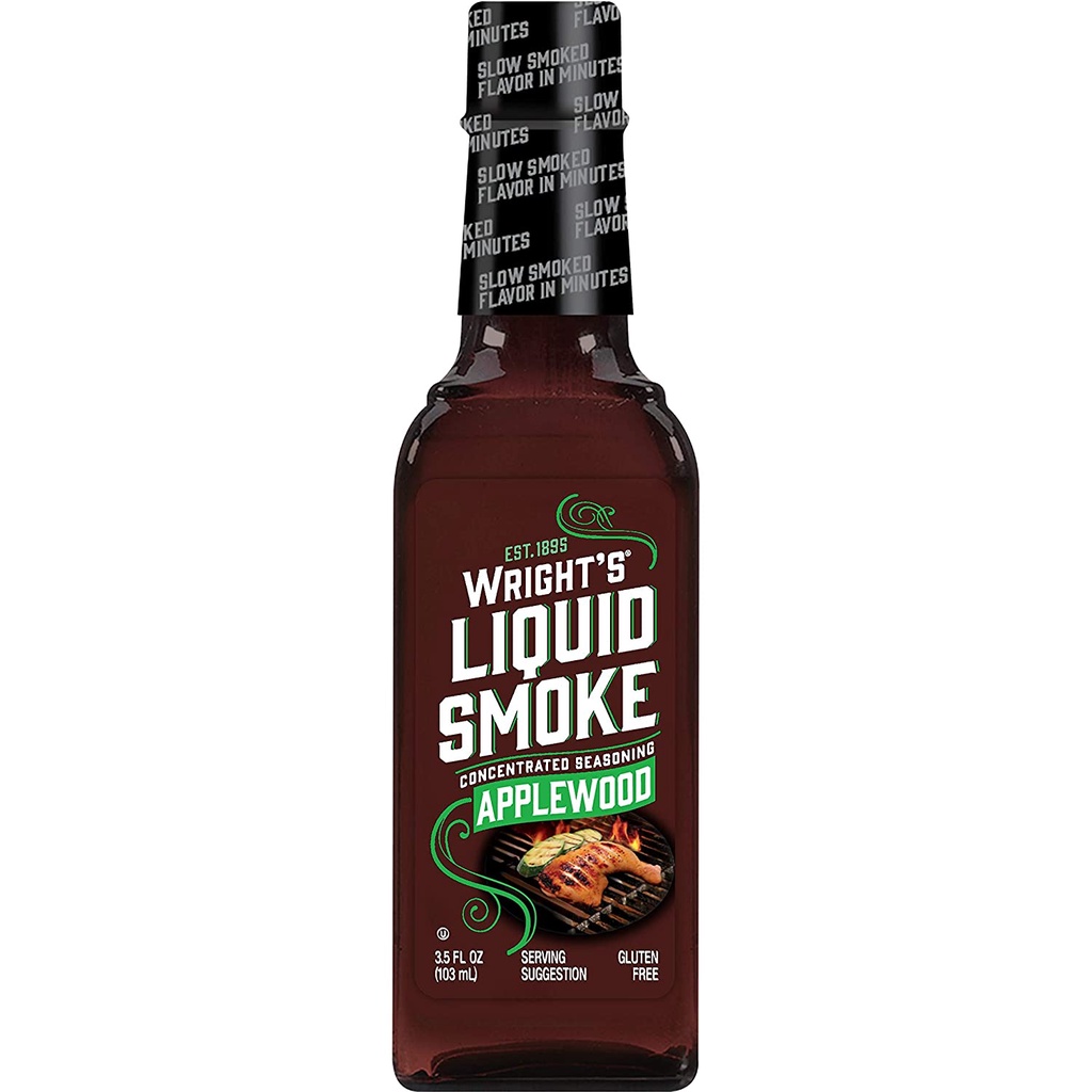 Wright's Applewood Liquid Smoke Bumbu Saus Asap Cair Kayu Apel USA BBQ