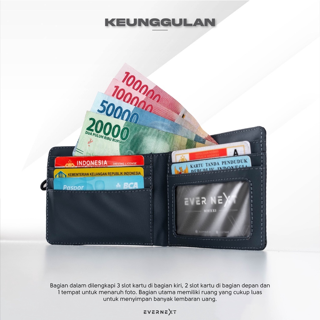 Dompet Waterproof Dompet Lipat Pendek Dompet Pria Extra Slot Kartu Dompet Pendek Waterproof Dompet Distro Tahan Anti Air Original