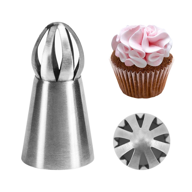 3Pcs/Set Russian Flower Icing Piping Nozzles / DIY  Sphere Ball Icing Confectioners Pastry Tips  / Sphere Ball Cake Decoration Tools