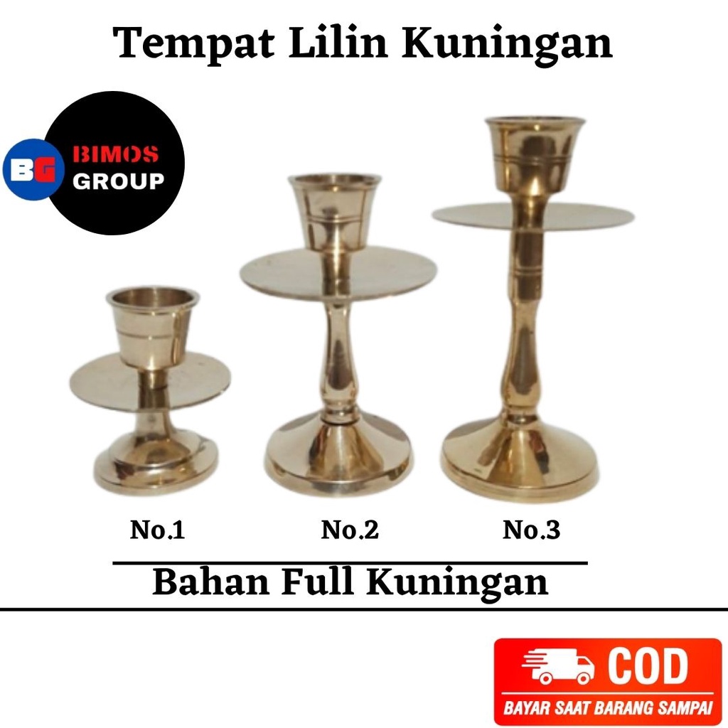 TEMPAT LILIN KUNINGAN TEMPAT LILIN ANTIK TATAKAN LILIN LAMPU CANDLE HOLDER