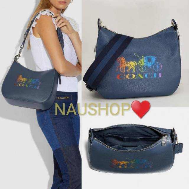 Tas coach original jess hobo denim navy