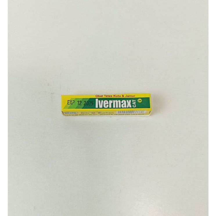 Ivermax 2 ml / Obat Tetes Kutu dan Jamur Untuk Kucing dan Anjing