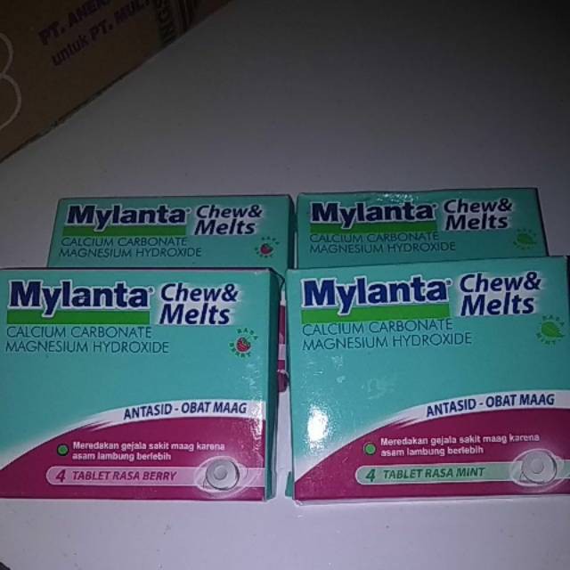 mylanta chew&melts 4tablet