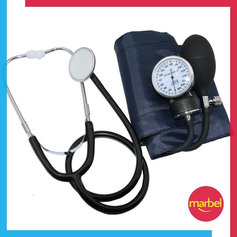 Alat Pengukur Tensi Tekanan Darah Sphygmomanometer Stetoskop Manual