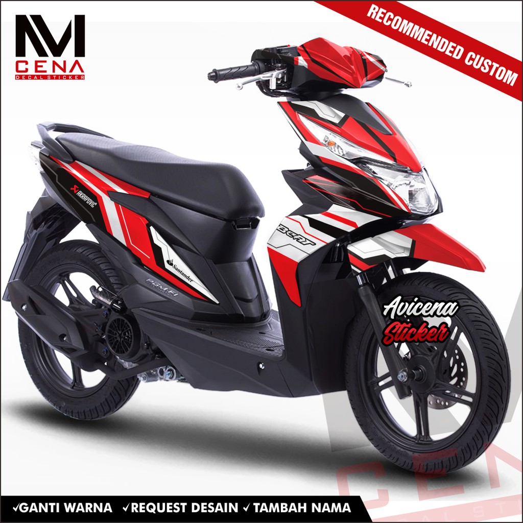 Decal Sticker Honda Beat Street Full Body 2017 2018 2019 Dekal Beat Esp Decal Beat tch
