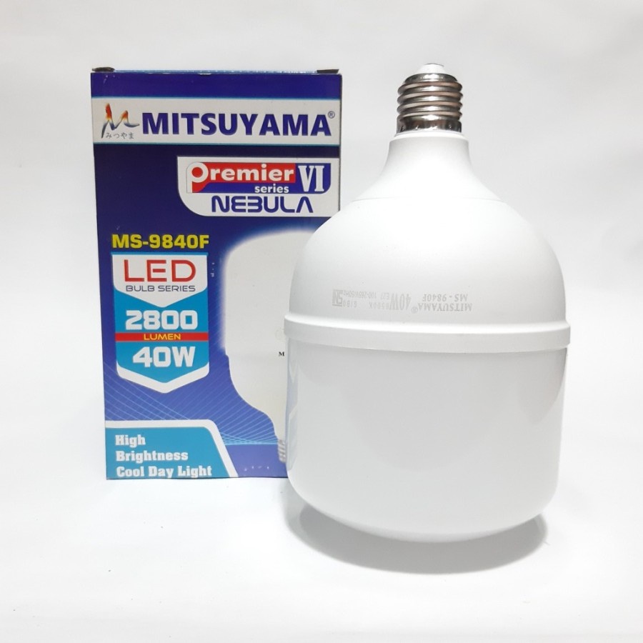 Lampu LED 40 Watt Jumbo Mitsuyama MS-9840F Cahaya Putih Original