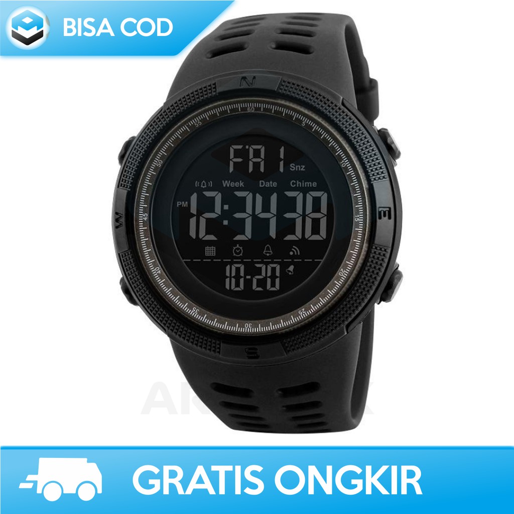 JAM TANGAN PRIA SPORT ANTI AIR ORIGINAL SKMEI DG1251 - JAM TANGAN DIGITAL MURAH PRIA BERGARANSI