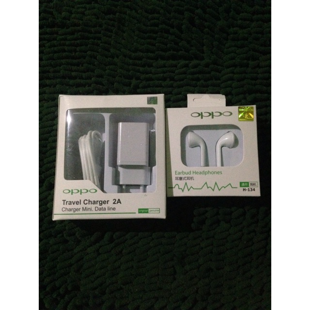 Charger Oppo original 99 fast carging fee Headset Oppo wireless - putih