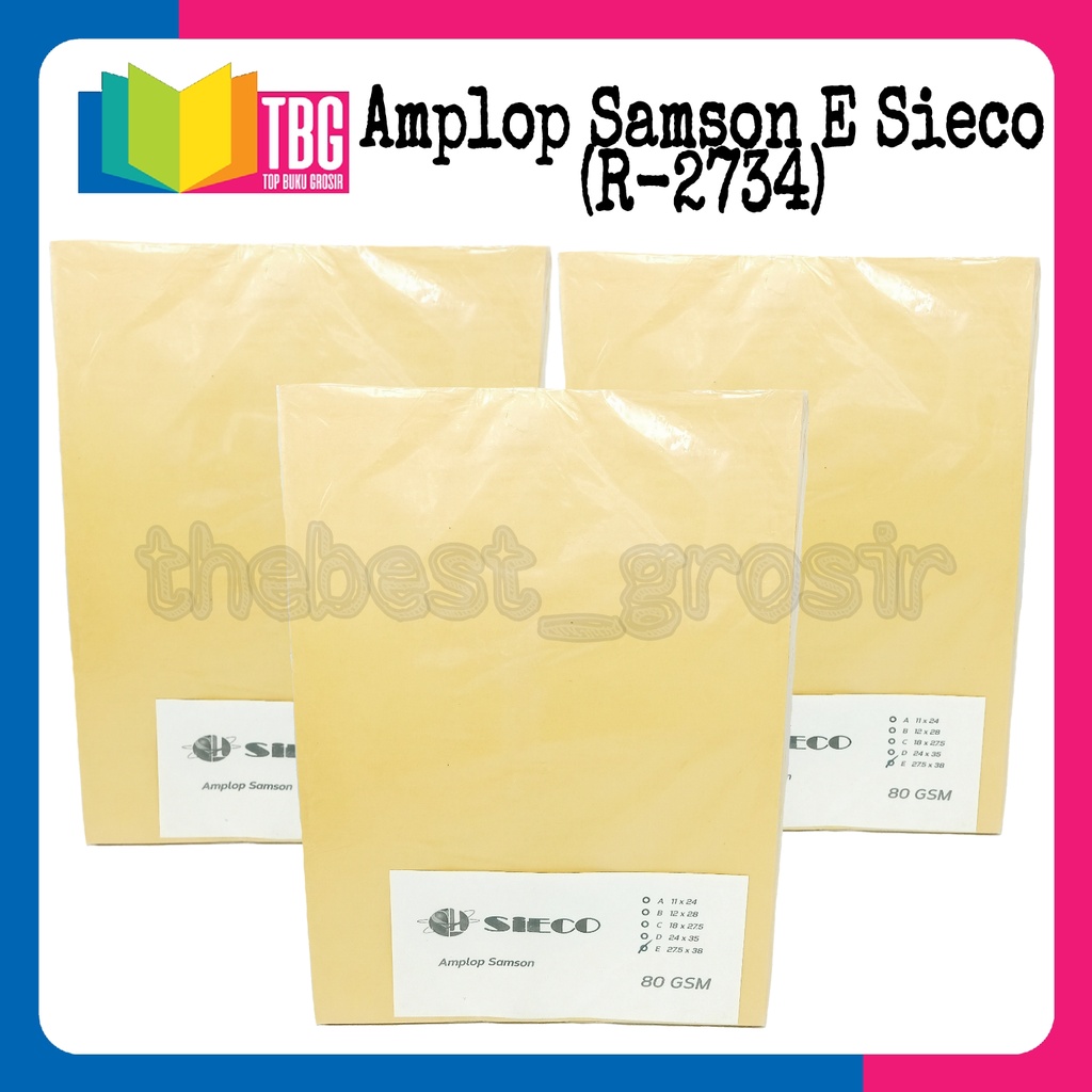 

AMPLOP SAMSON E SIECO / AMPLOP COKLAT / AMPLOP KRAFT (R-2734)