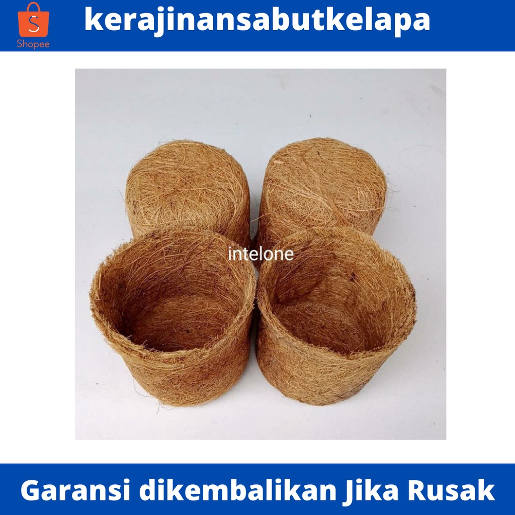 pot sabut kelapa / pot anggrek sabut kelapa / pot gantung