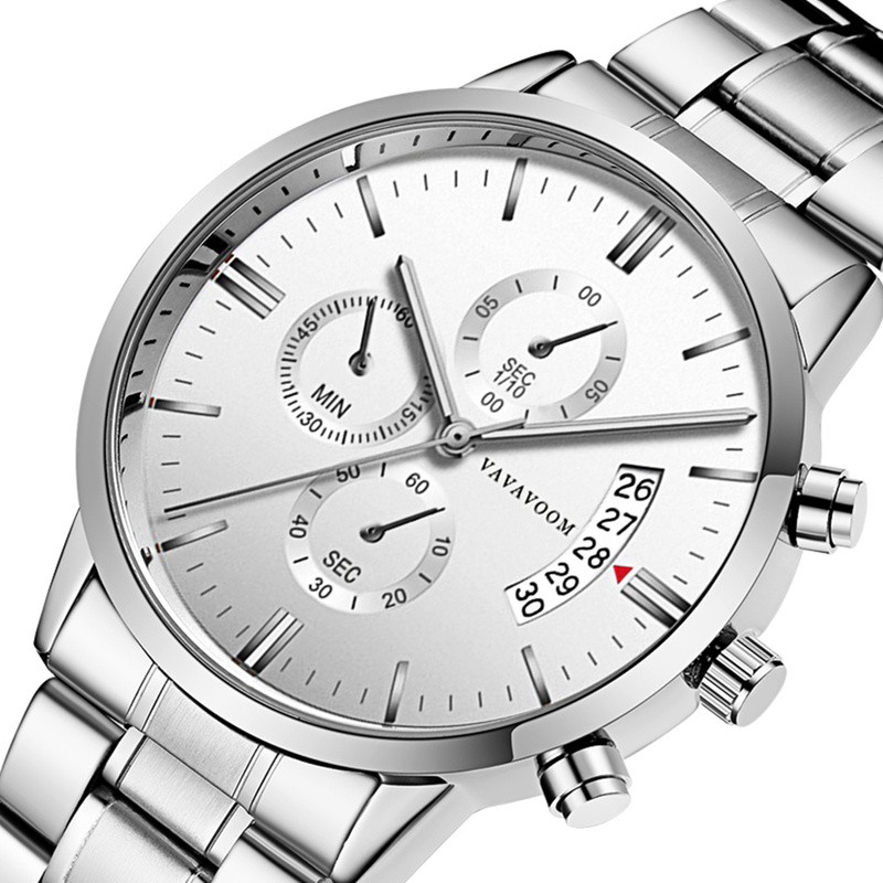 Jam Tangan Sport Pria Va Va Voom Stainless Steel Band