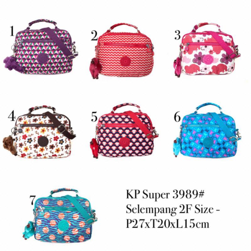 TAS KIPLING YELINDA 2 FUNGSI WANITA KP 3989 SUPER KECIL MEDIUM JINJING SELEMPANG