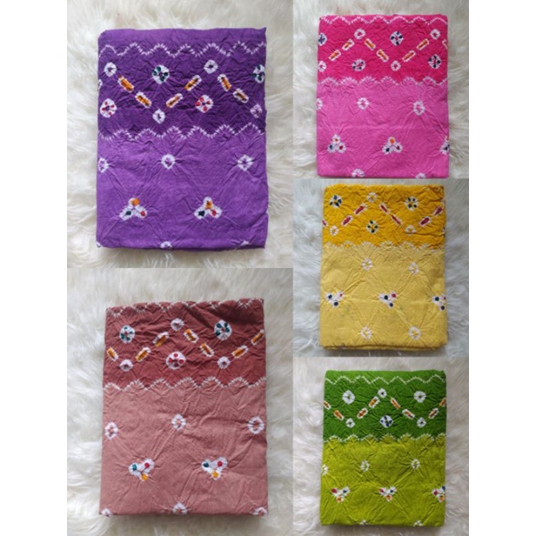 Jumputan Tumpal 3m Tua Muda & Kombinasi Putih