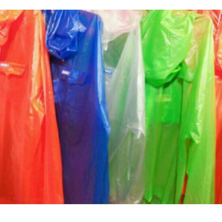 Jas Hujan RainCity Stelan / Stelan Jaket Celana Ritz Transparan  G1O6