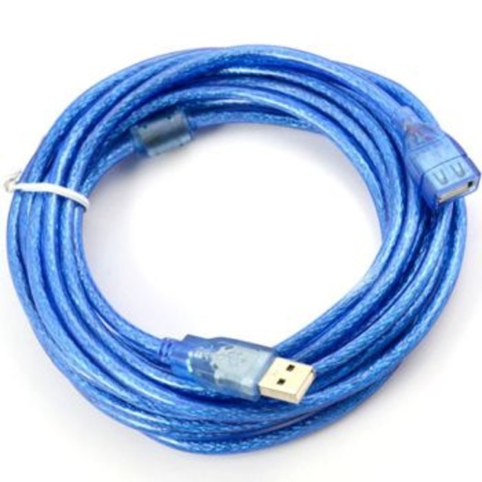 CABLE USB EXTENSION 2.0 TRANSPARAN 10 METER / KABEL PERPANJANGAN USB 10M