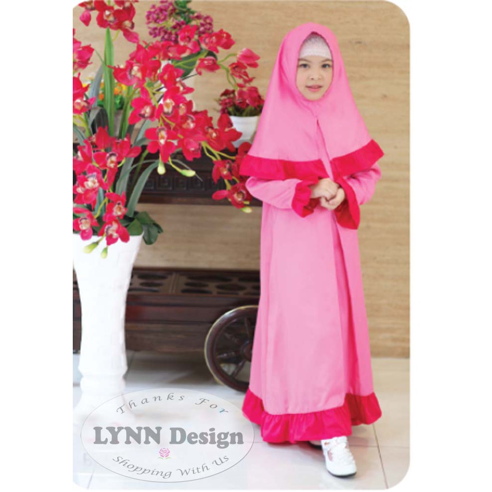 Setelan Gamis Muslim anak set Premium by Lynn Design