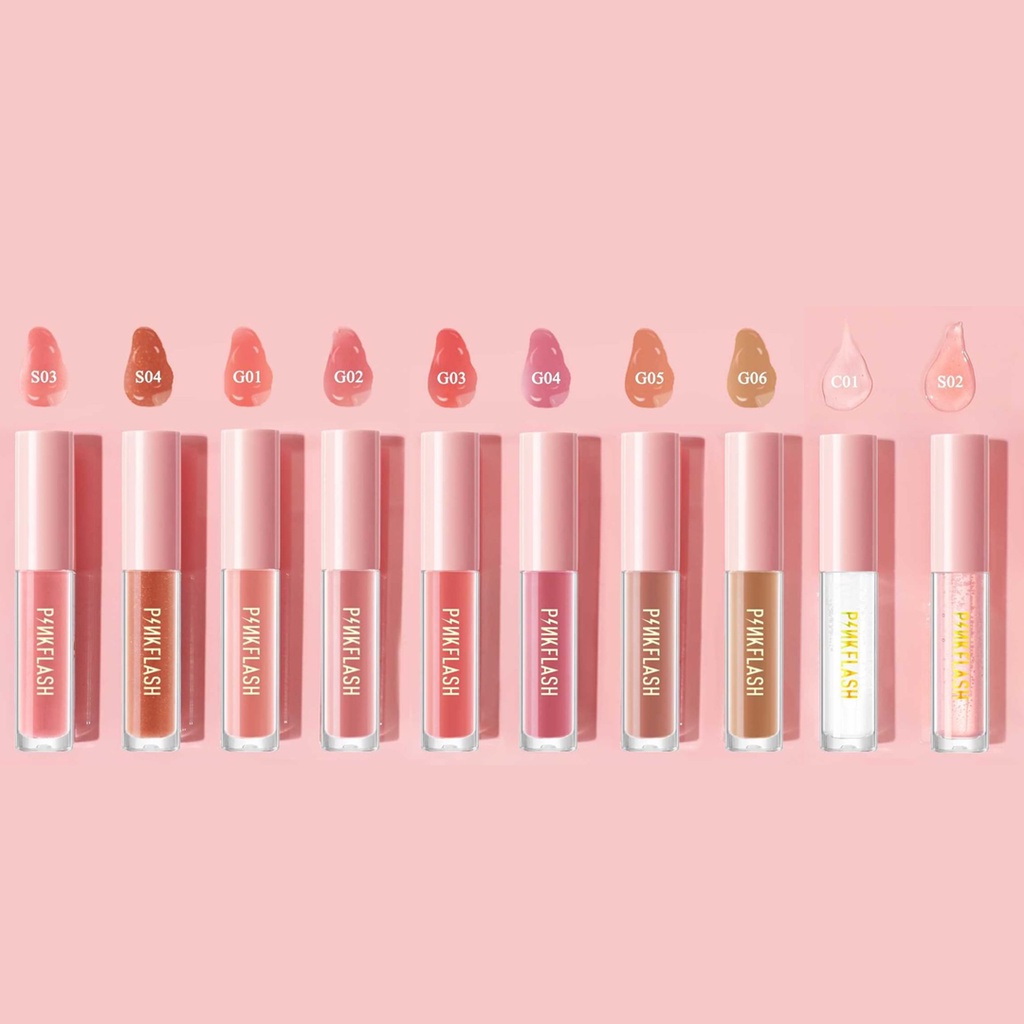 ❤ BELIA ❤ PINKFLASH Lasting Glossy Lipgloss | Lip Gloss | Pink Flash | BPOM PF-L02