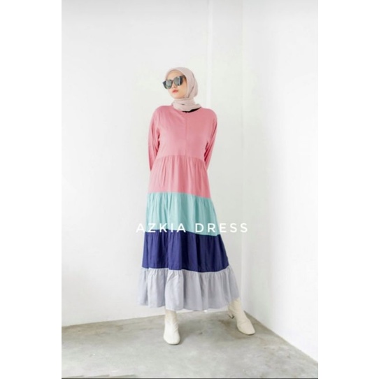 AZKIA DRESS PICH RAINBOW