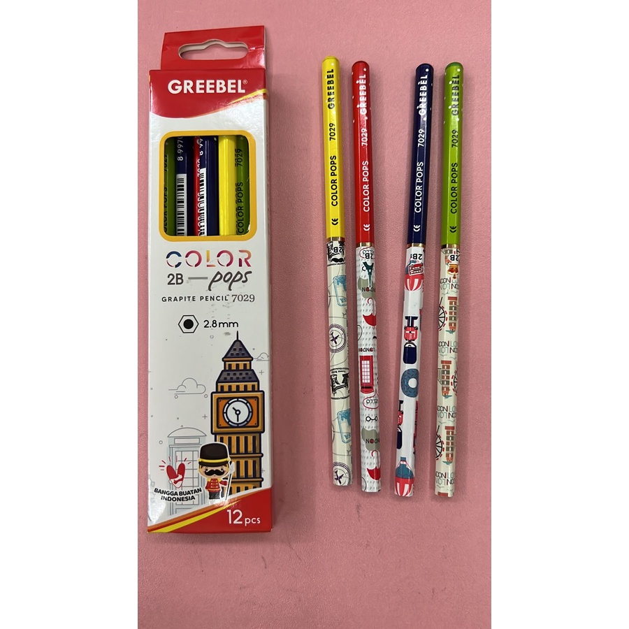 

pensil 2b murah, pensil 2b greebel, pensil lucu greebel, pensil karakter greebel