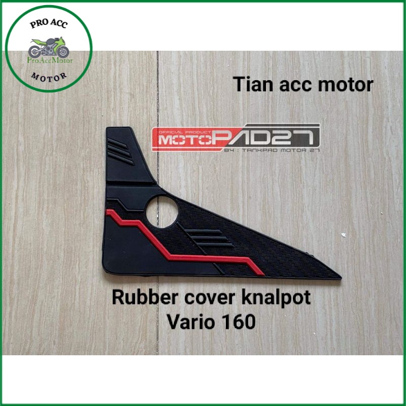 motopad27 stiker sticker Rubber cover knalpot Honda VARIO 160