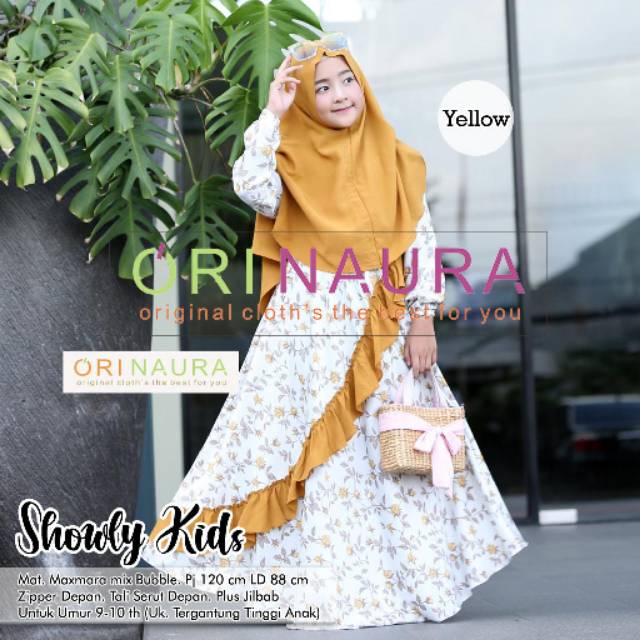 Busana Muslim Anak perempuan Baju Syar'i Gamis dres Pakean Anak