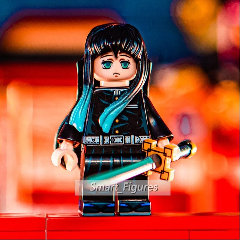Mainan Action Figure Demon Slayer Minifigures Tokitou Muichirou Tsuyuri Kanao Uzui Tengen KF6146