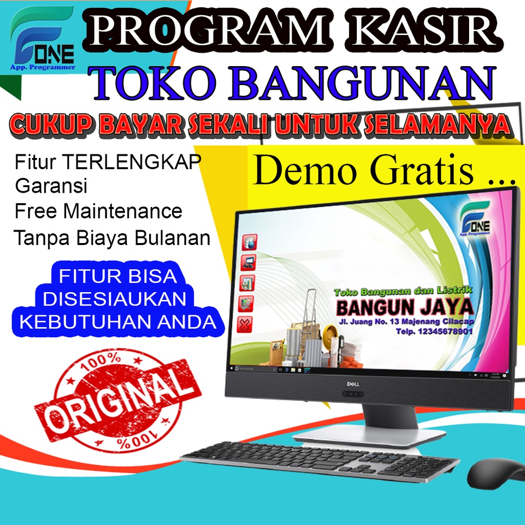SOFTWARE PROGRAM KASIR TOKO BANGUNAN ORIGINAL