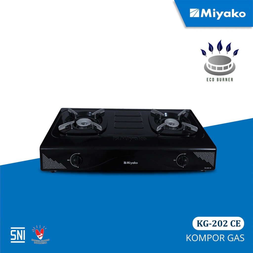 Kompor Miyako KG 202 CE 2 Tungku Garansi Resmi