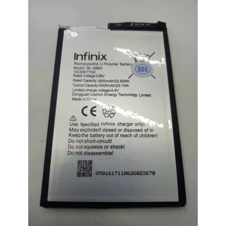 Baterai Battery Batre Infinix hot 9 play X680 BL-58BX BL58BX BL 58BX