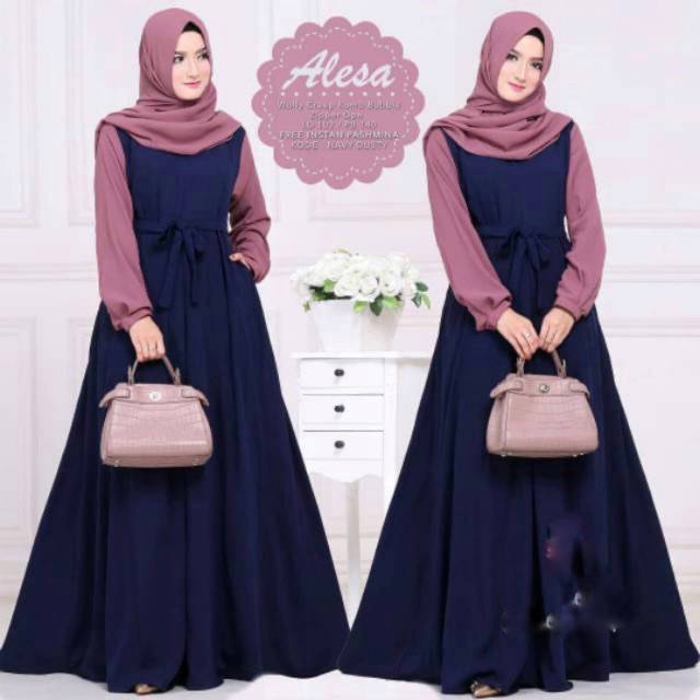 Gamis syari alesha terbaru