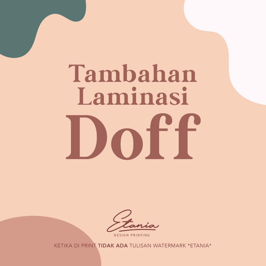 

Laminasi Doff untuk card dan sticker