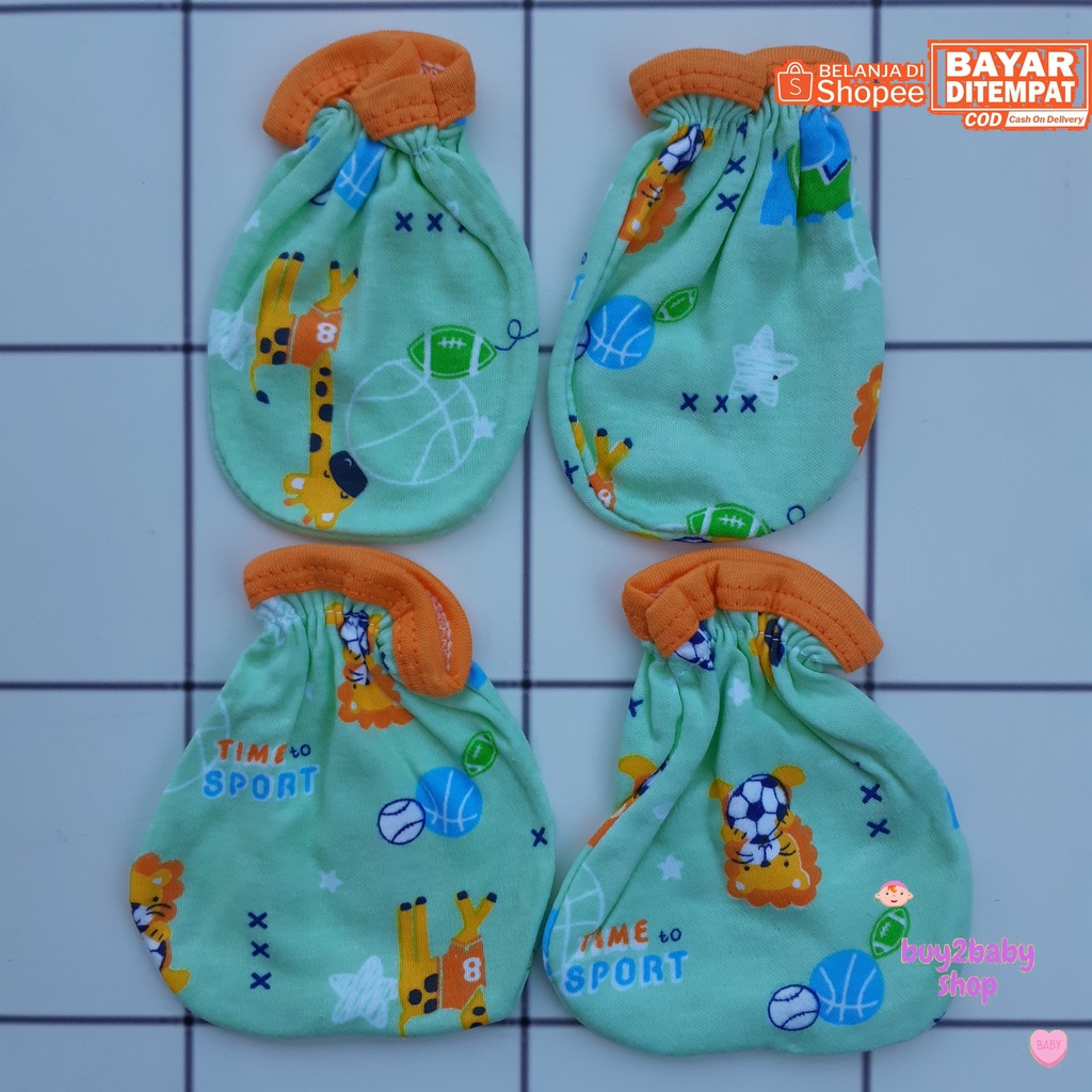 Sarung tangan dan kaki bayi Mamimu warna motif 1 PCS