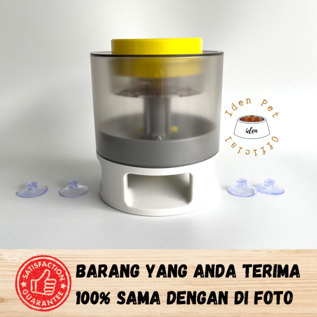 Tempat Makan Interaktif Anjing Otomatis &amp; Mainan Slow Feeder Kucing Pintar Dog Cat Feeder Toy