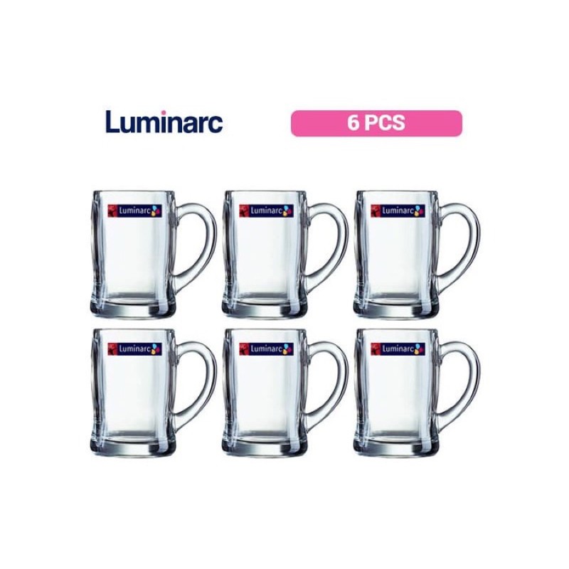 Luminarc Benidorm Gelas Bir Kaca Beer Glass 45cl 450ml Bintang Haineken Cafe Bar