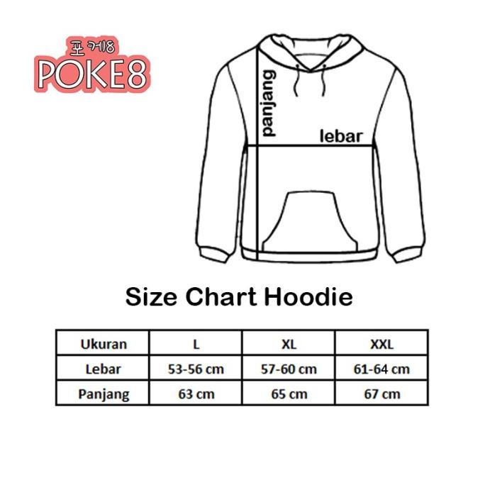 PEACH GOMA HOODIE #PNG01 / JUMPER LOGO BESAR / SWEATER COUPLE