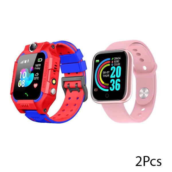 Dennos Z6 Bundling Y68 FREE SIM CARD Kids Smart Watch