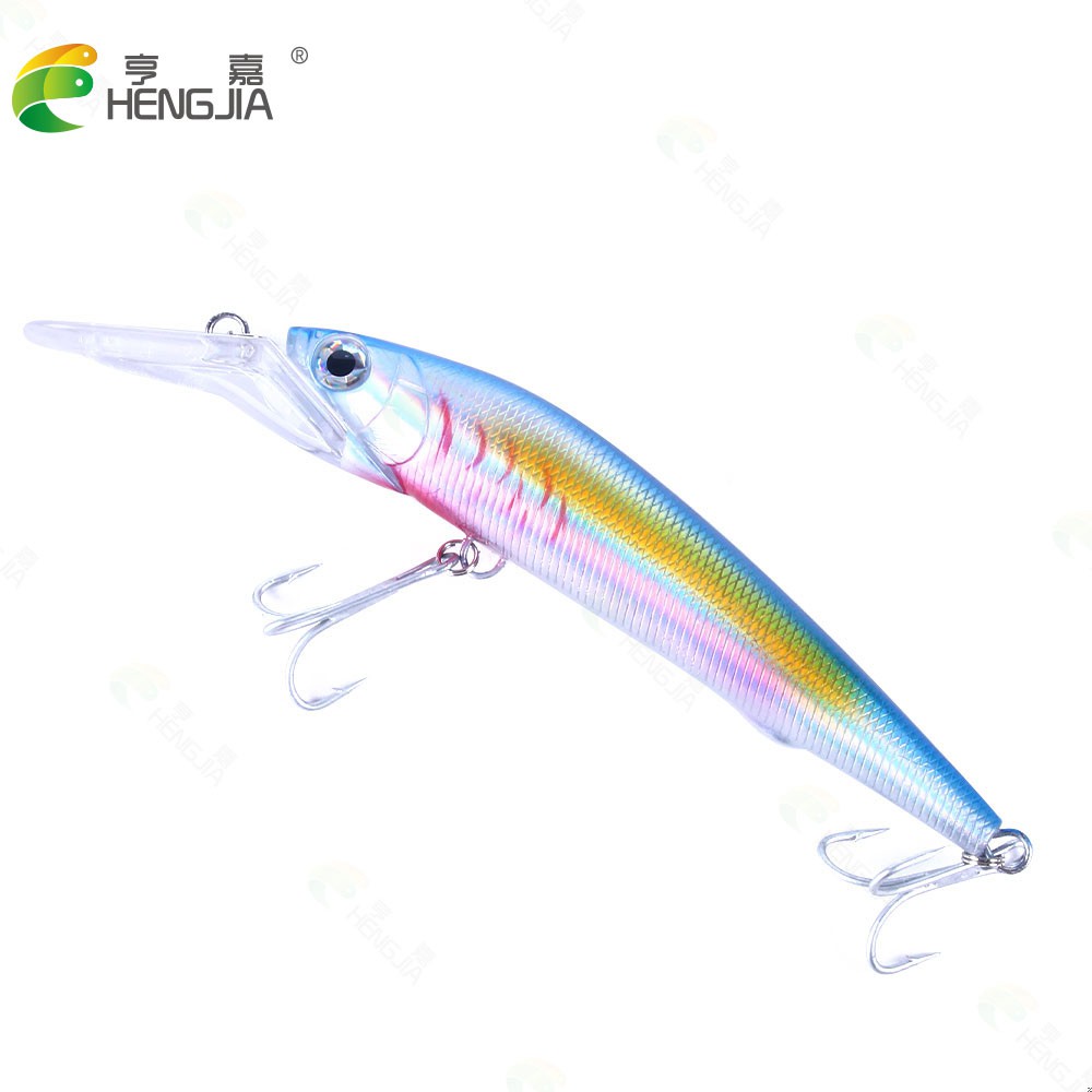 HENGJIA 1Pcs New Floating Minnow Umpan Pancing 180mm 41g Swimbait Fishing Lure Bass Wobbler Ikan Kecil Kail Memancing Kait