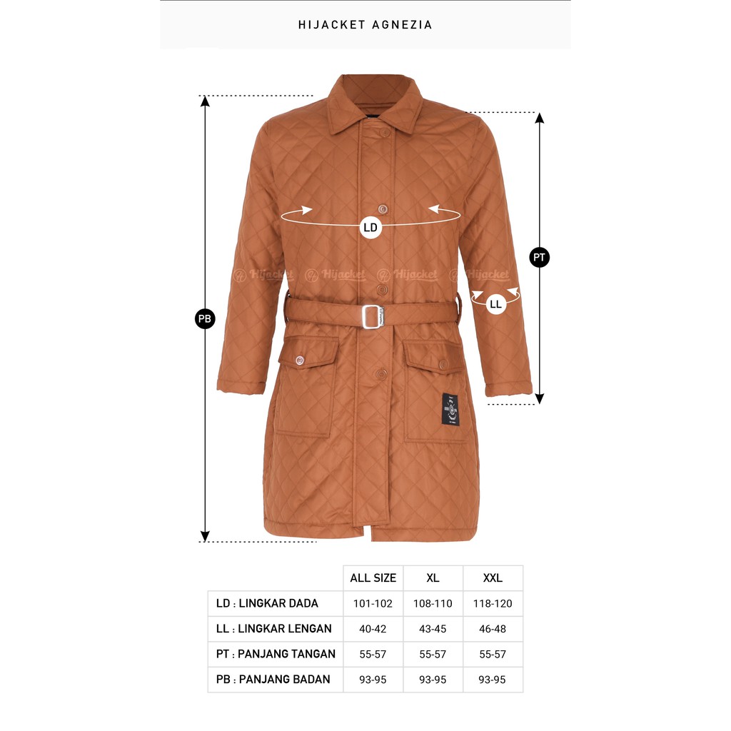 Hijacket® Agnezia | Original | Jaket Parasut Wanita Quilted Style with Belt-7