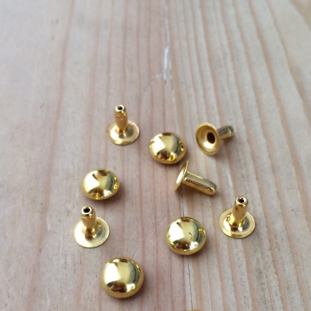 Rivet paku centang jamur 9 mm gold