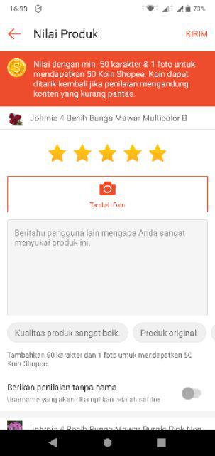 Johrnia 4 Benih Bunga Mawar Multicolor B