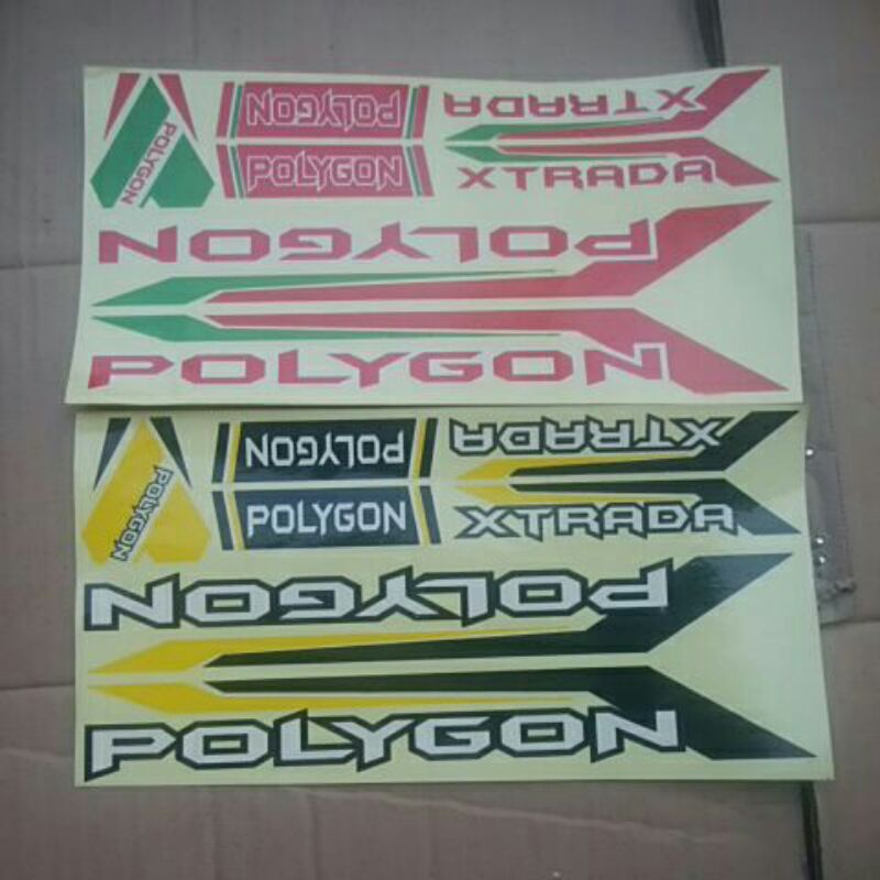 Decal sticker sepeda MTB  Polygon Extrada