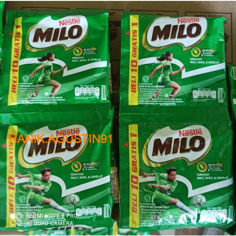 MILO ACTIV-GO SACHET 22gr x 11 pcs