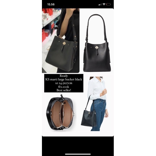 Kate Spade Marti Large Bucket bag black